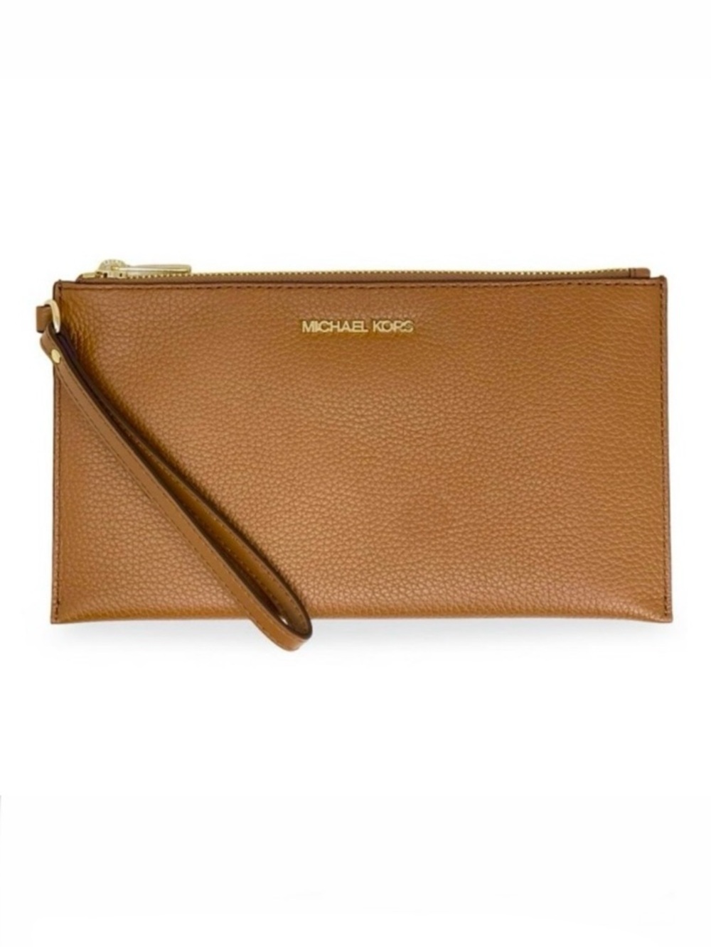 MICHAEL KORS Jet Set travel pebbled leather wristlet/clutch🎁🎁